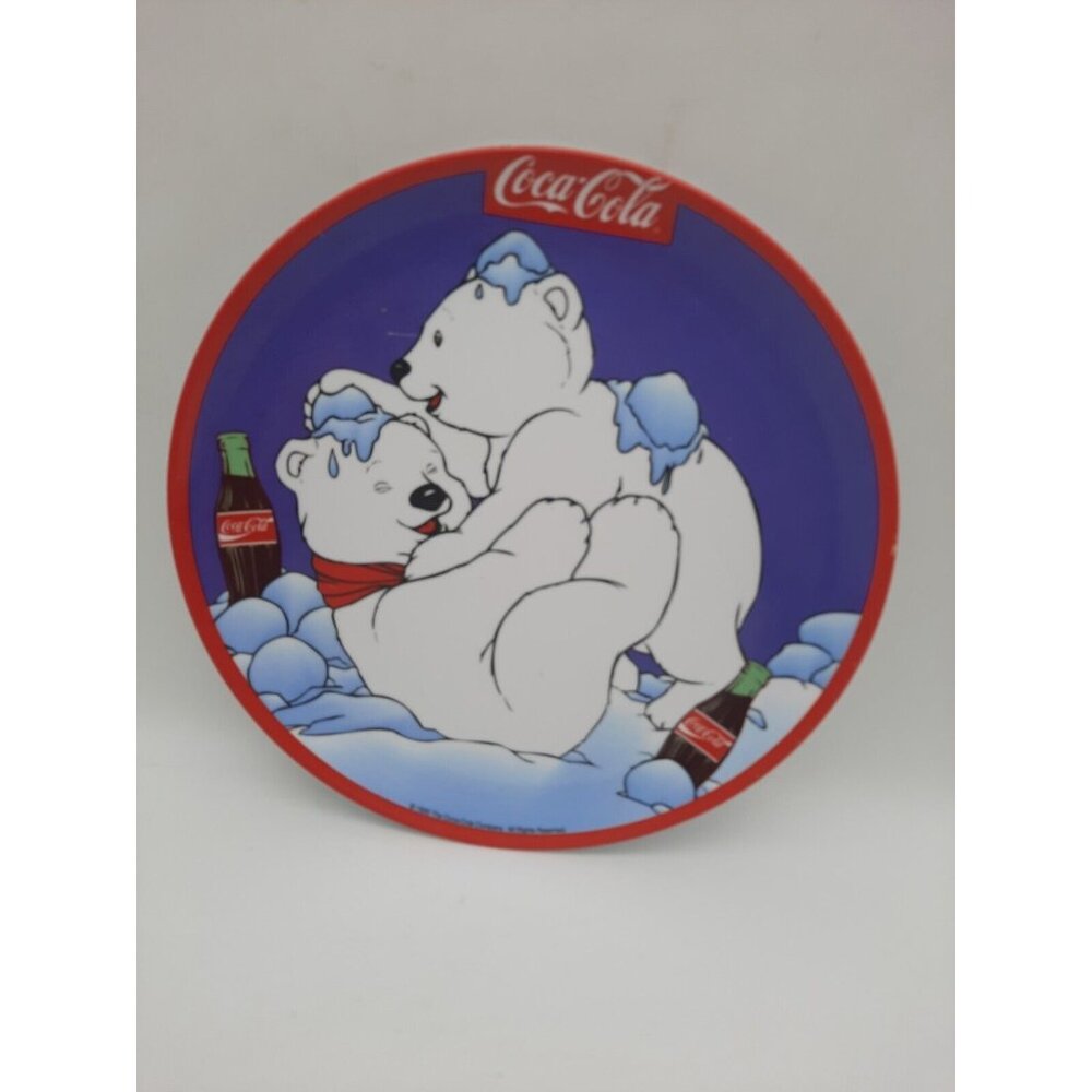 Coca Cola 1995 Kids Plate Melamine Zac Designs Polar Bears